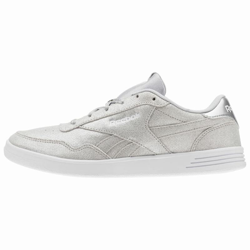 Reebok Royal Techque T Tenisky Damske - Strieborne Metal/Biele/Siva OM6118YV